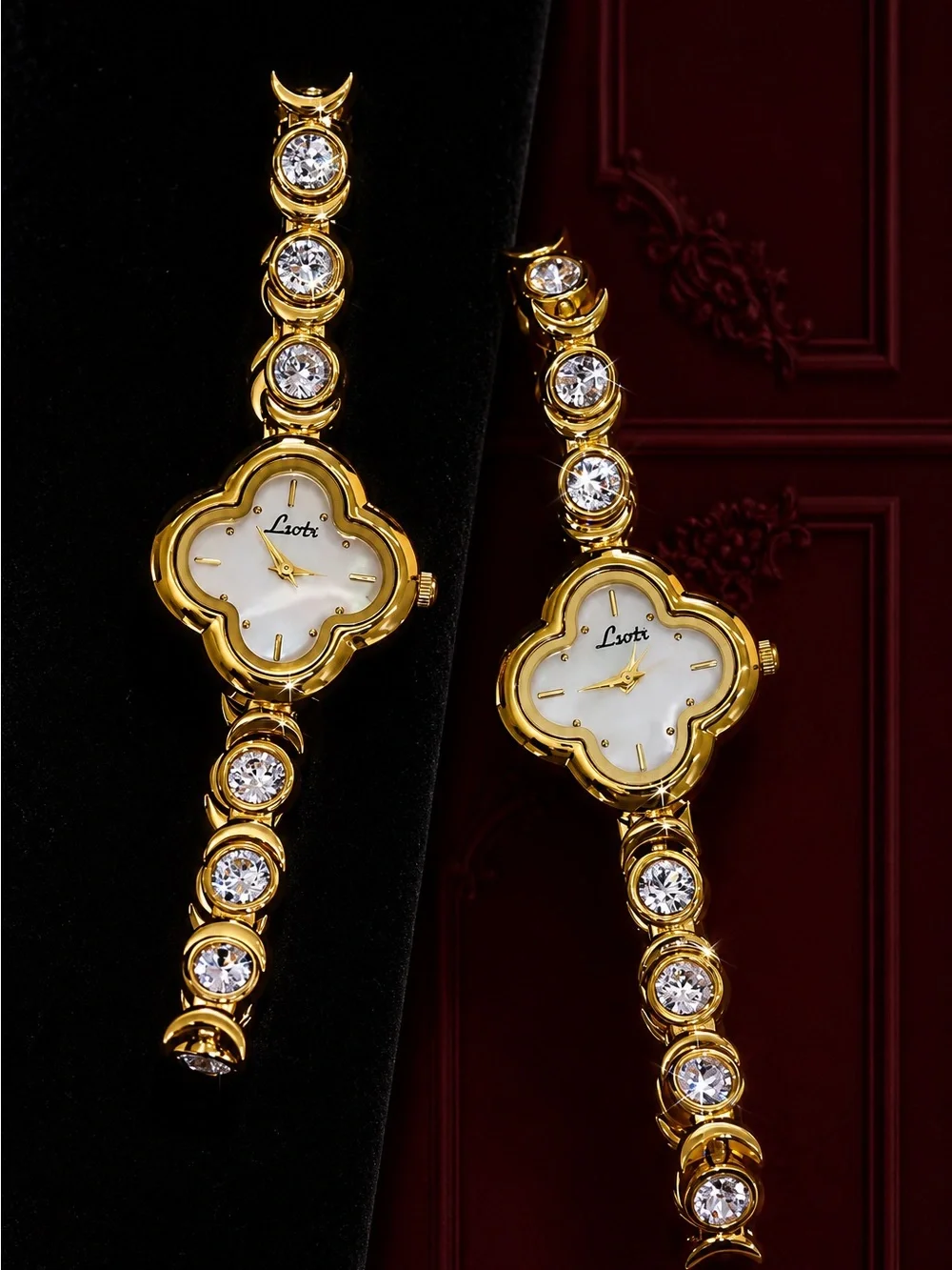 Gold-Tone Clover Bracelet Watch - Gold